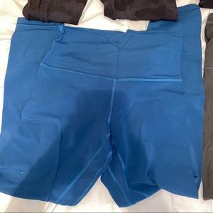 teal/blue lululemon align leggings 25”